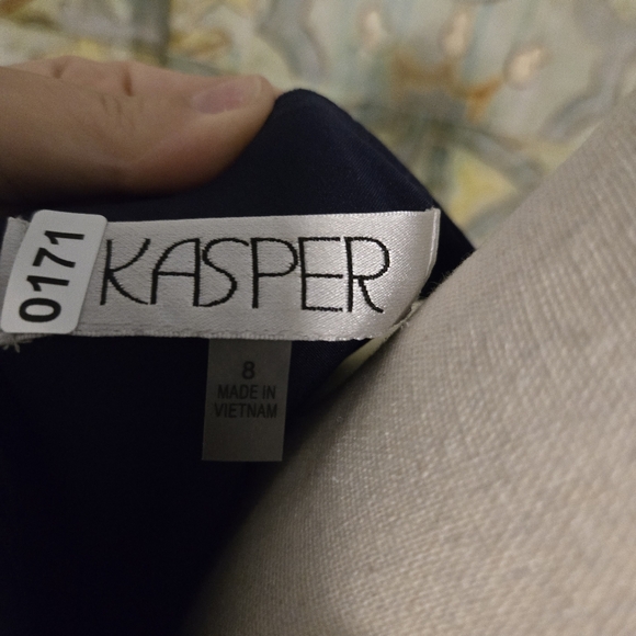 Kasper Navy dress with blazer. Dress size 8 and blazer size 10 - Picture 7 of 16